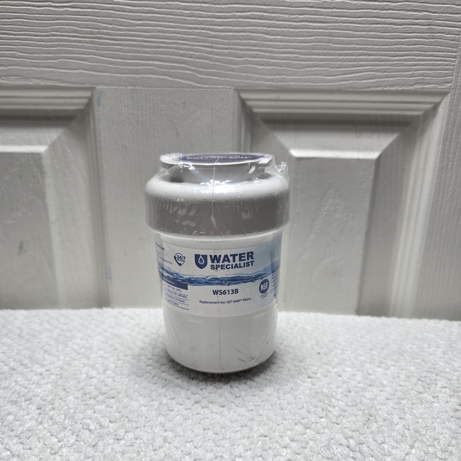 WaterSpecialist WS613B Refrigerator Water Filter Replacement For GE MWF SEALED(B
