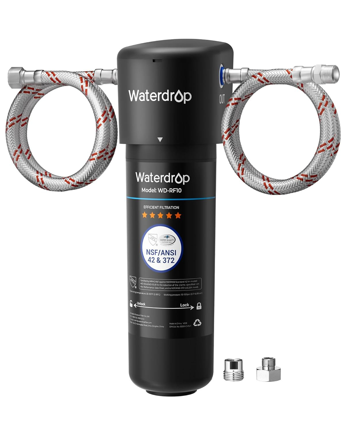 10UA under Sink Water Filter System, Reduces PFAS, PFOA/PFOS, Lead, Chlorine, Ba