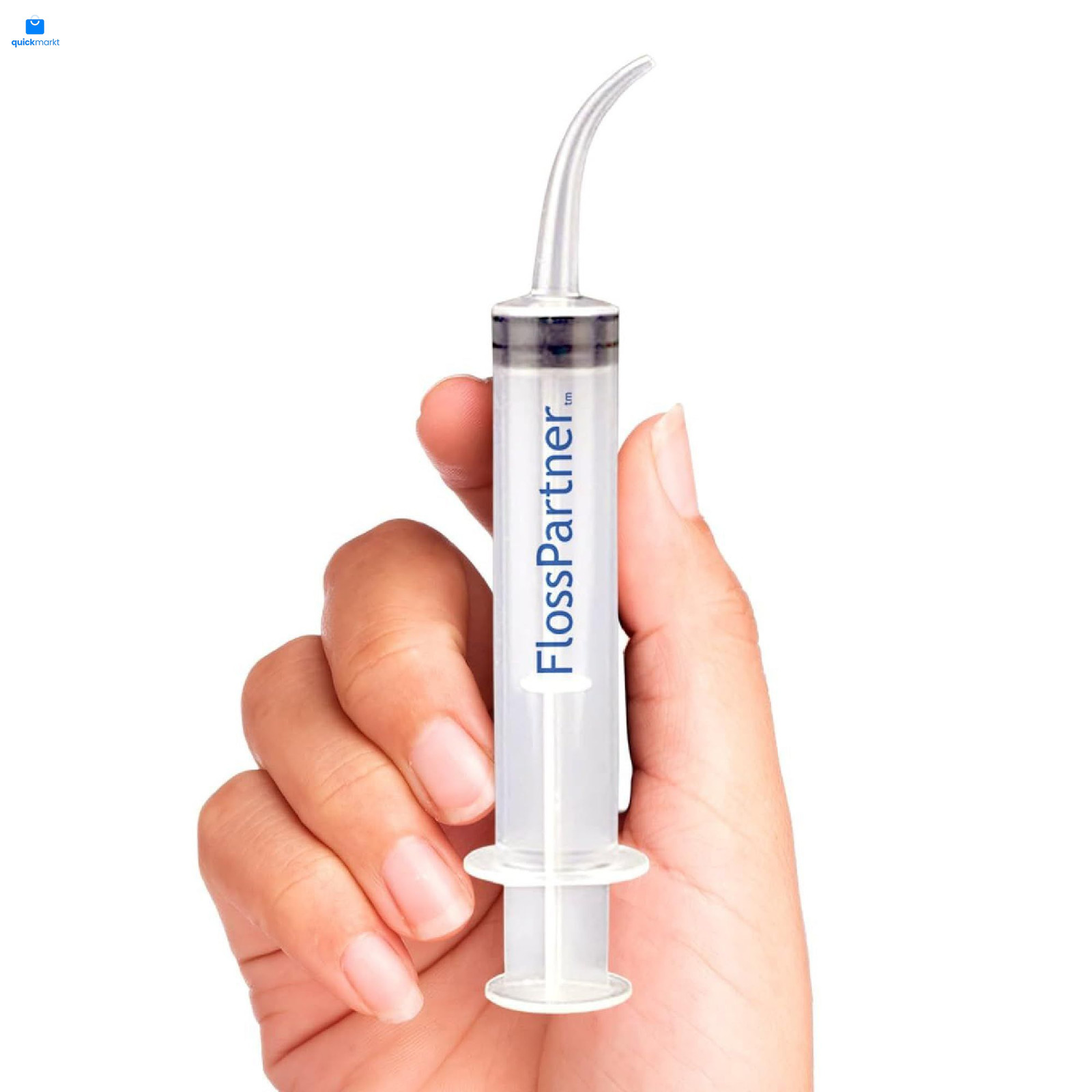 Water Floss Pick by FlossPartner Smallest Portable 1 Count (Pack of 1), Clear