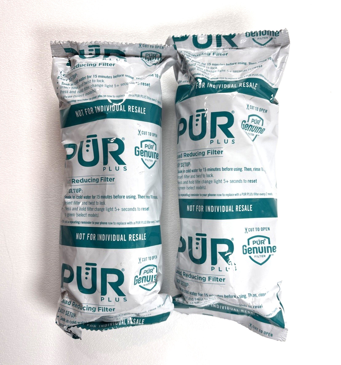 2 NEW SEALED PUR PLUS REPLACEMENT WATER PITCHER LEAD REDUCING FILTERS