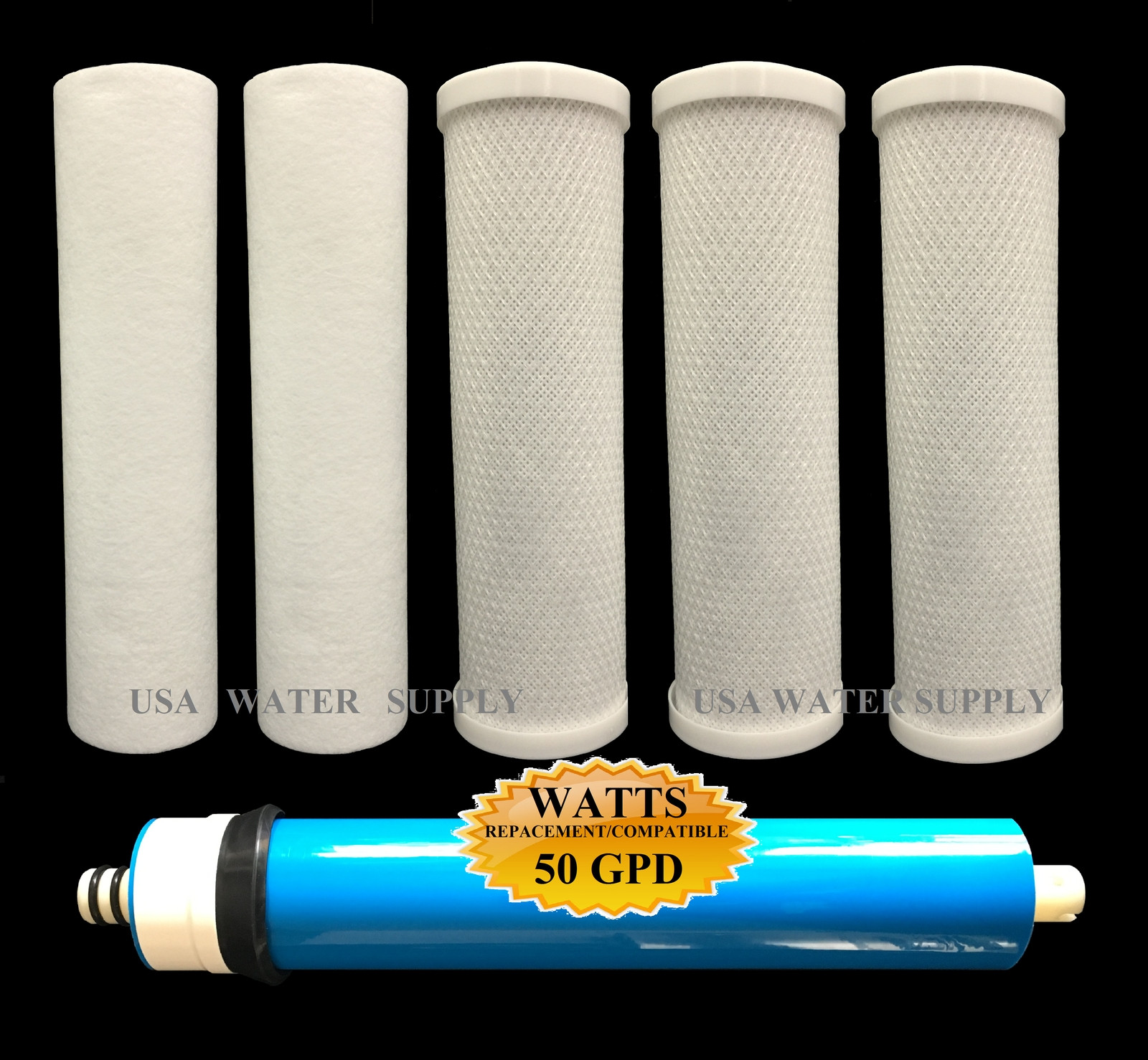 Watts Premier WP4-V 50 GPD Annual Filter Bundle with 560018 Membrane