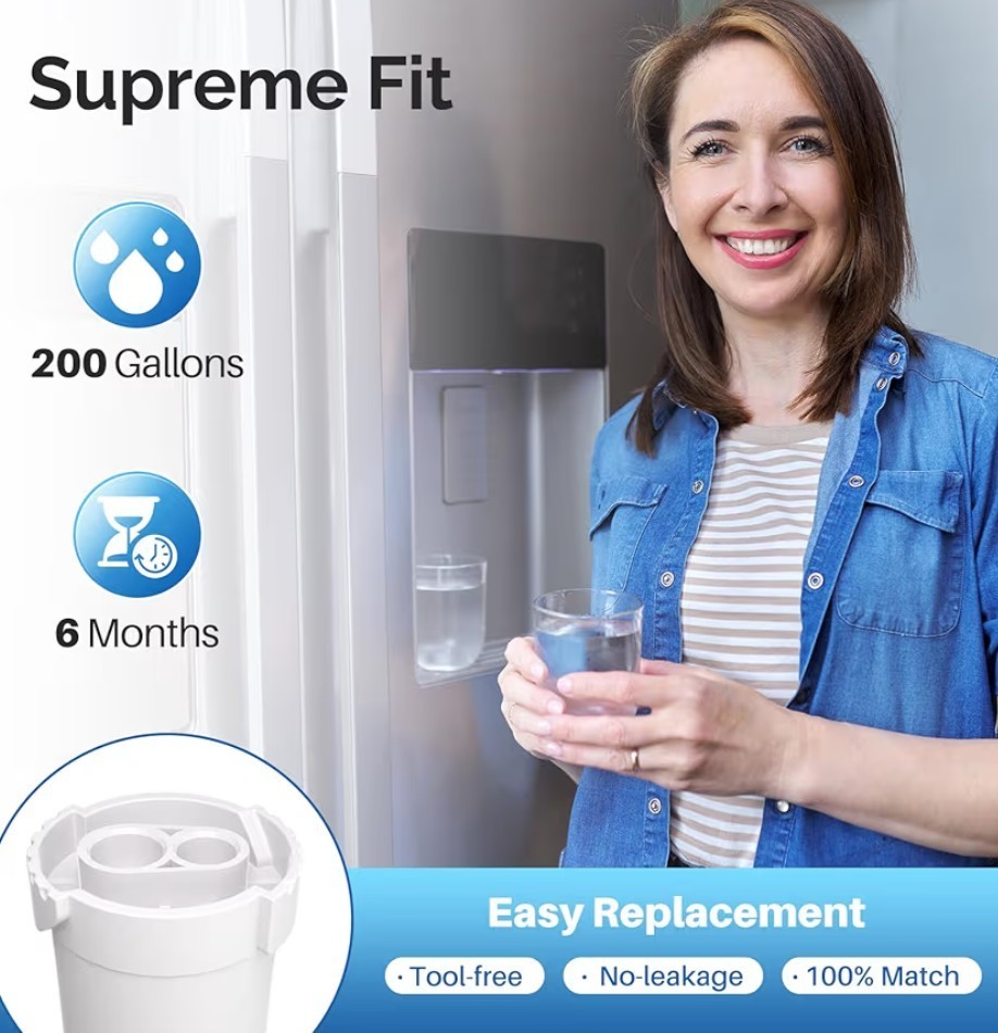 ICEPURE RWF5200A Water Filter Compatible for XWF (NOT Compatible for XWFE)