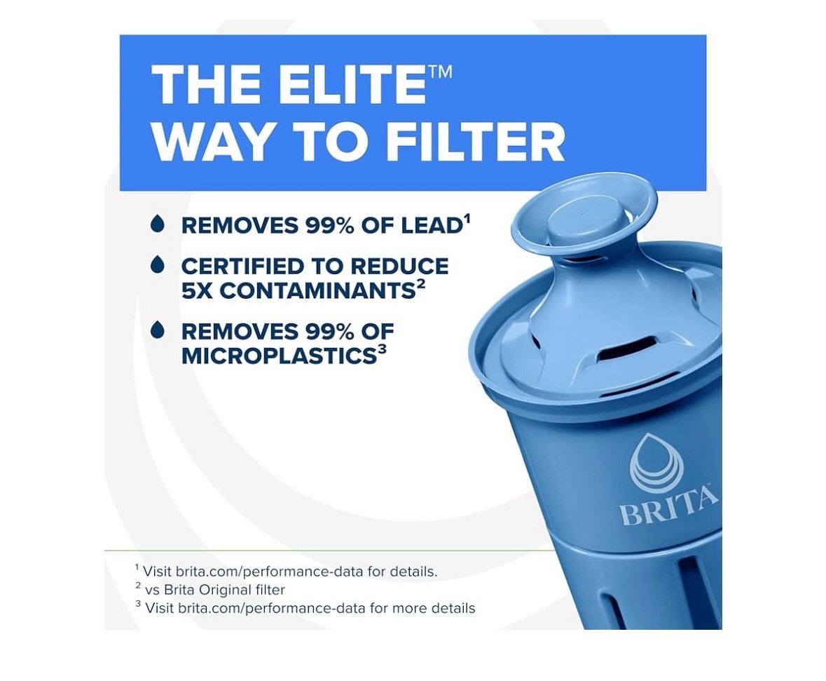 2 PACK Brita Elite Replacement Water Filters Pitcher Dispenser Sealed Blue OB06