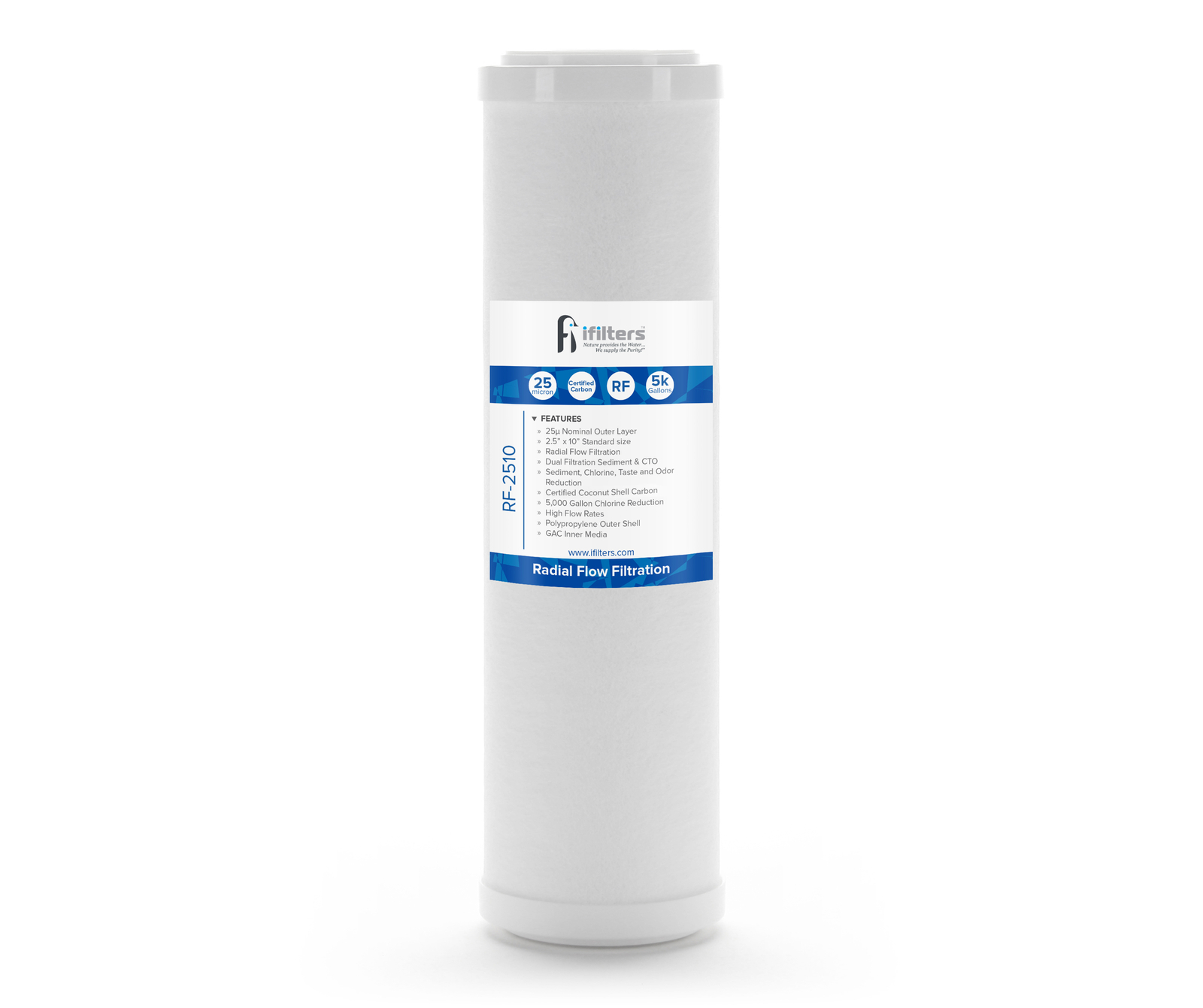 RF-2510 Dual Radial Flow Cartridge Sediment & Carbon, RFC-93 RFC93 comparable