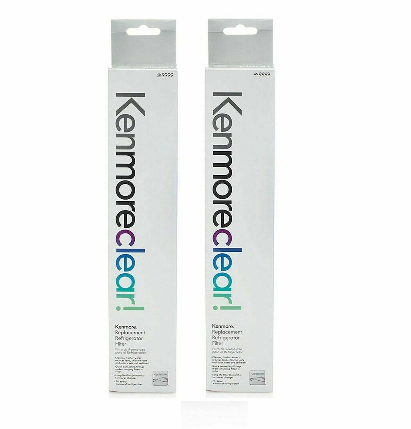 2 PACK Kenmore 9999 Replacement Refrigerator Water Filter 46-9999 New, USA