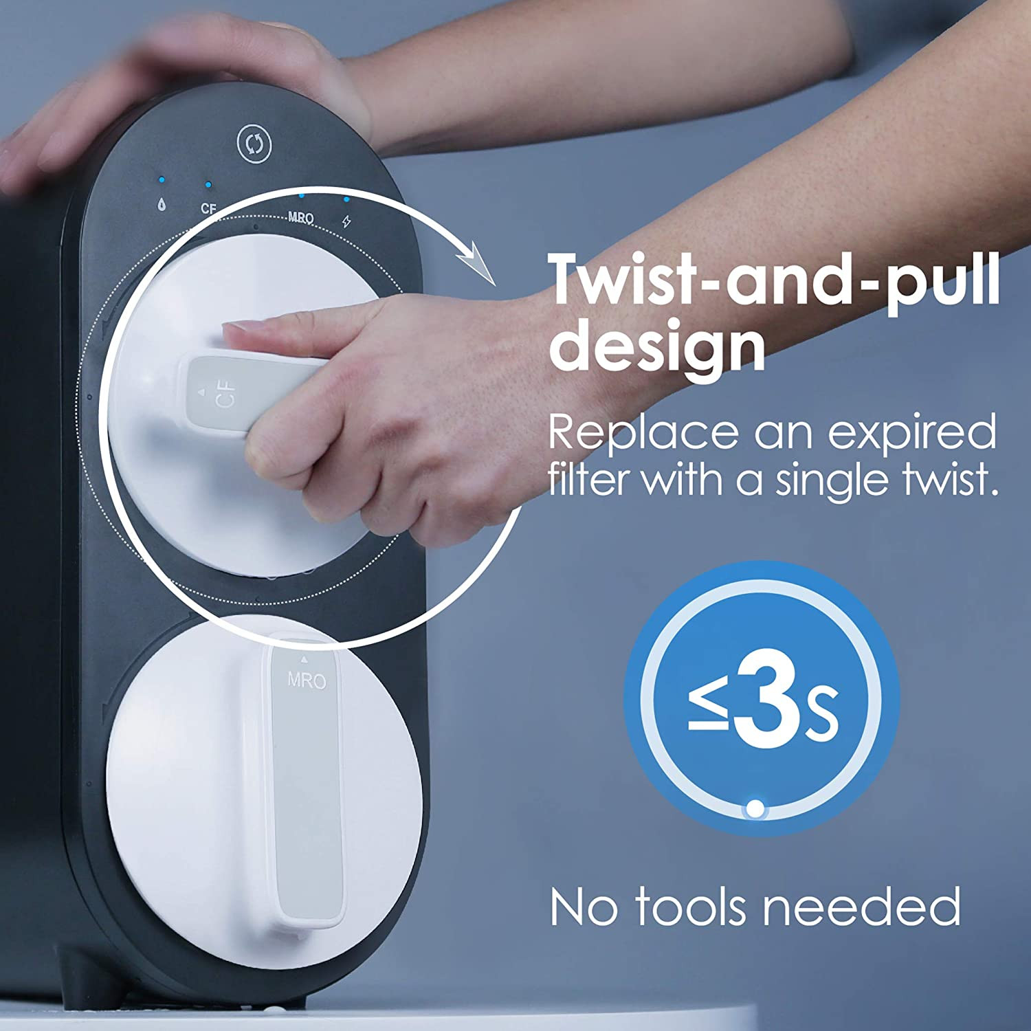 WD-G2CF Filter, for WD-G2-W, WD-G2-B, WD-G2P600-W Reverse Osmosis