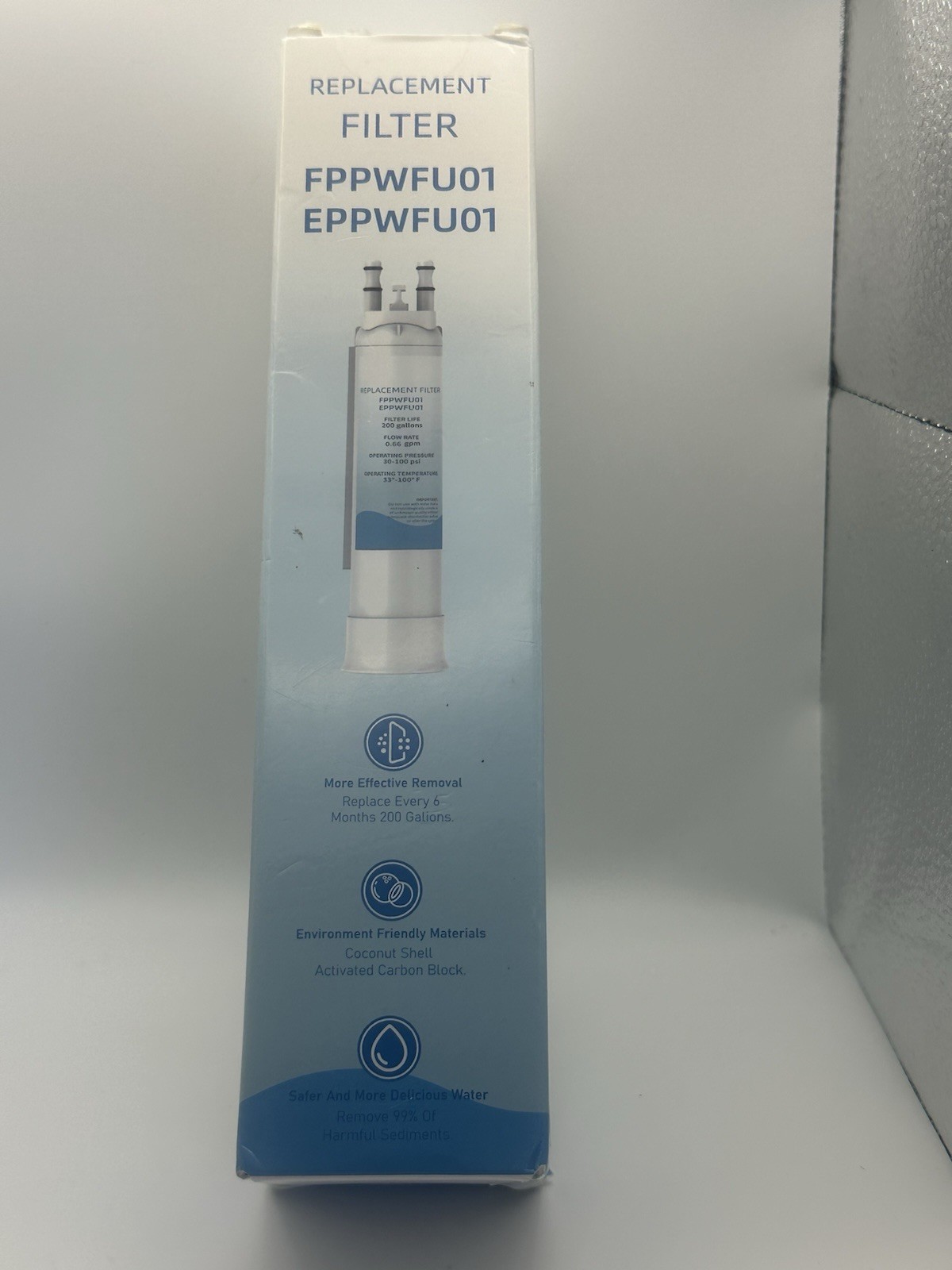 Replacement Refrigerator Water Filter – FPPWFU01 / EPPWFU01 – 200 Gallon Life