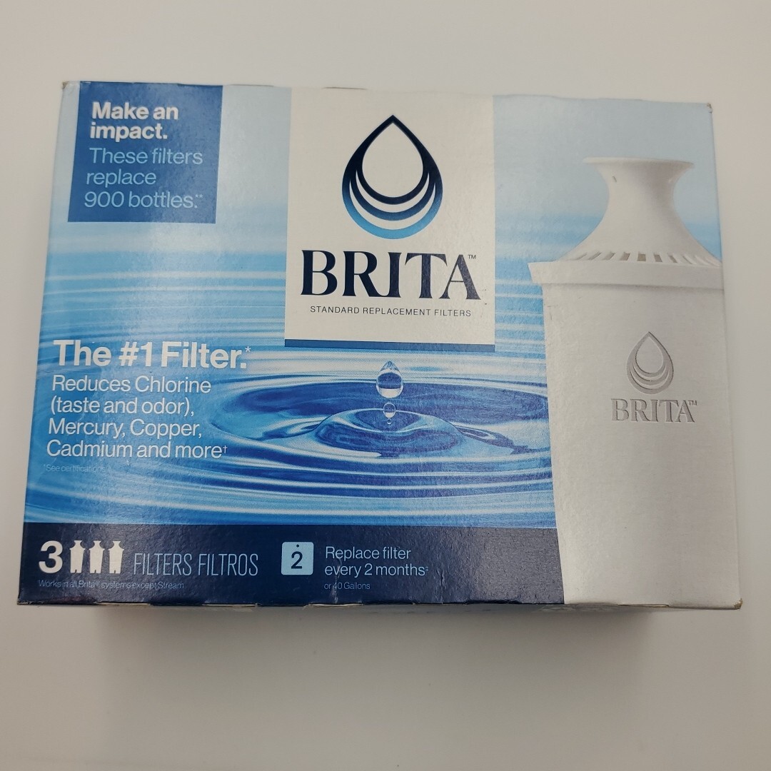 NEW 3 Count of Brita Replacement Filters OB03