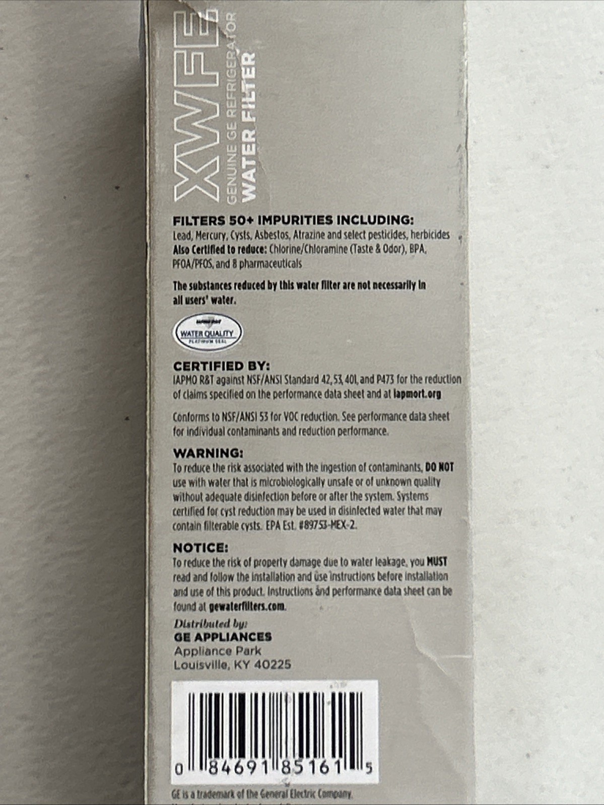 (3 Pack) Replacement GE XWFE Refrigerator Water Filter XWF Sealed Imperfect Boxe