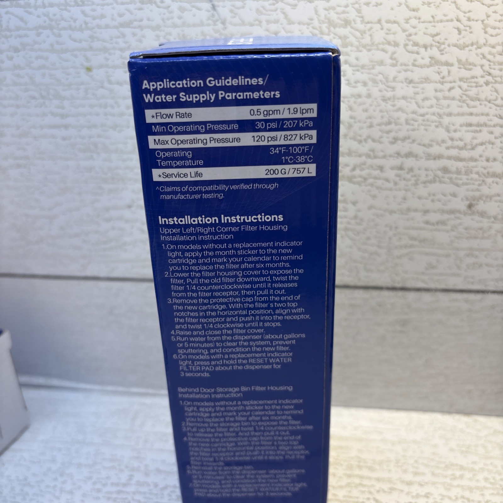3 Pack Pureplus Refrigerator Water Filter RWF4700AC + 3 Pack AF004 Air Filter