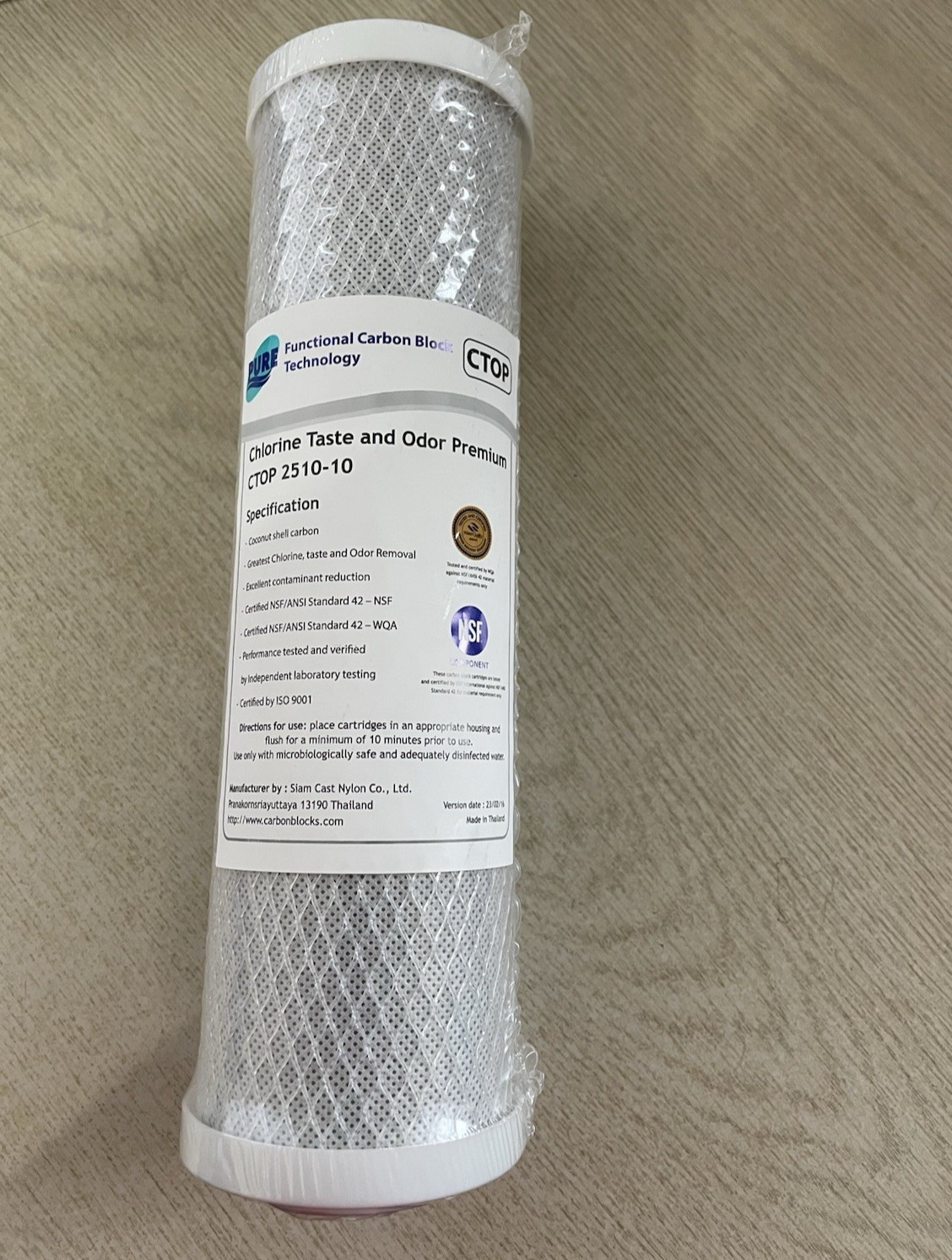 New CTOP Chlorine Taste & Odor Premium Filter CTOP 2510-10 Certified ISO 9001