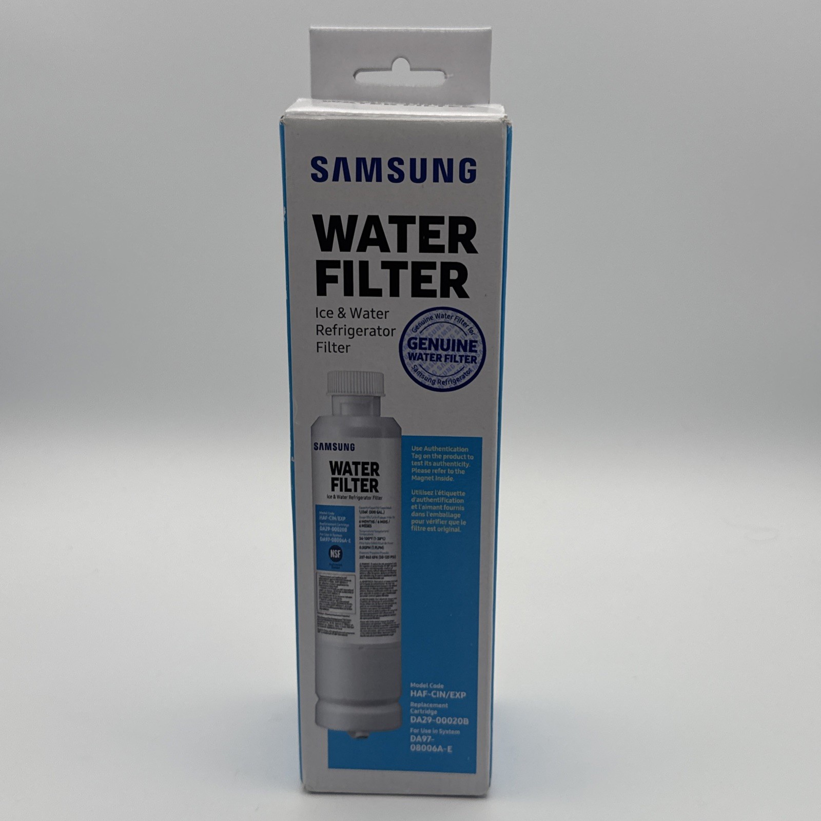 Samsung DA29-00020B HAF-CIN/EXP Refrigerator Ice & Water Filter Genuine
