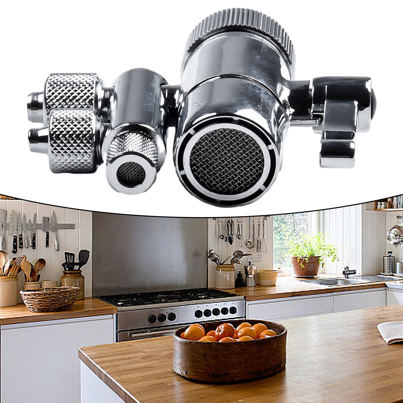 Water Filters purifiers Two Way Faucet Filter Diverter Valve 3/8in & 5/16in out