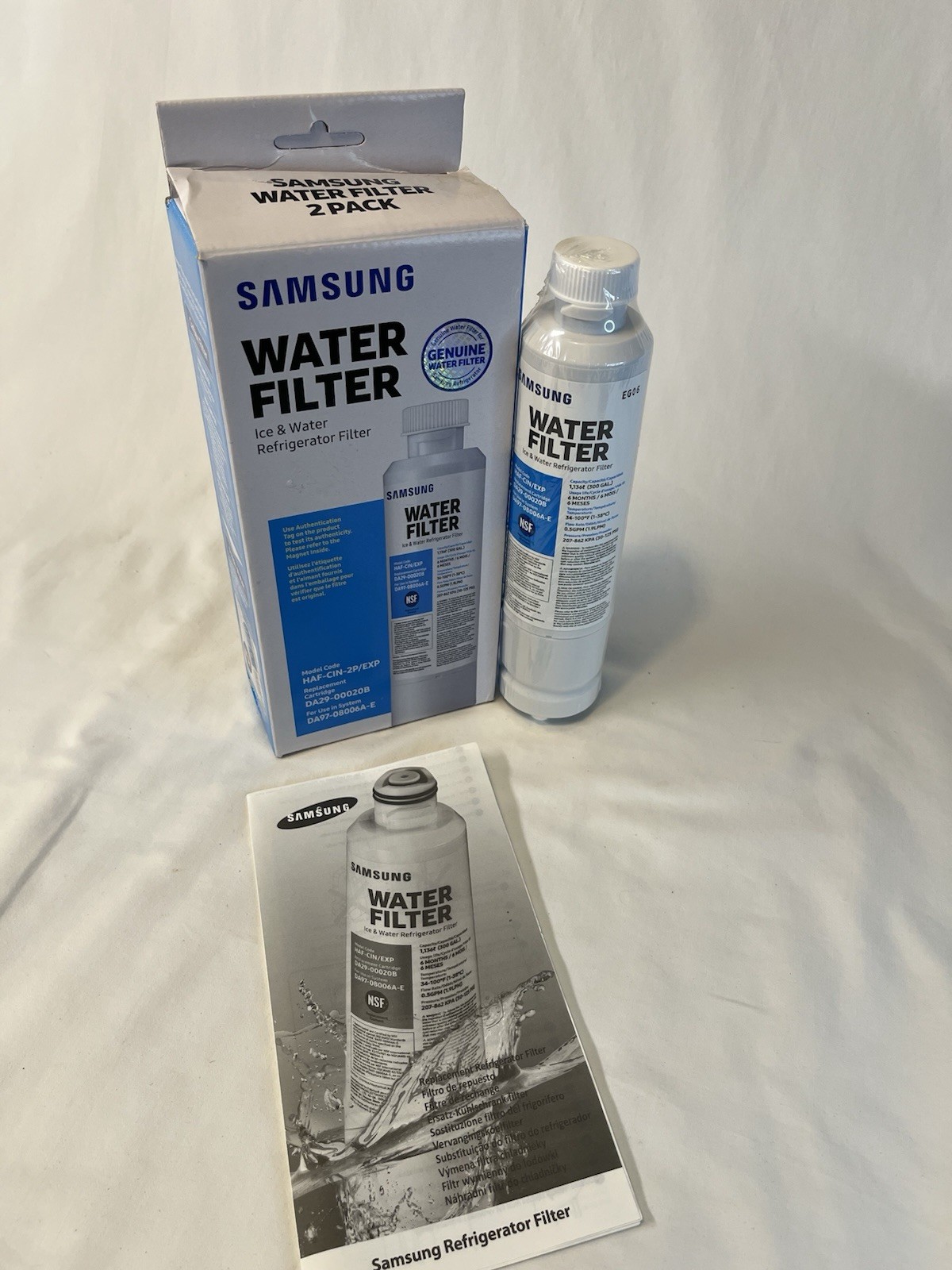Samsung HAF-CIN/EXP Refrigerator Water Filter Replacement 1 Only DA29-00020B