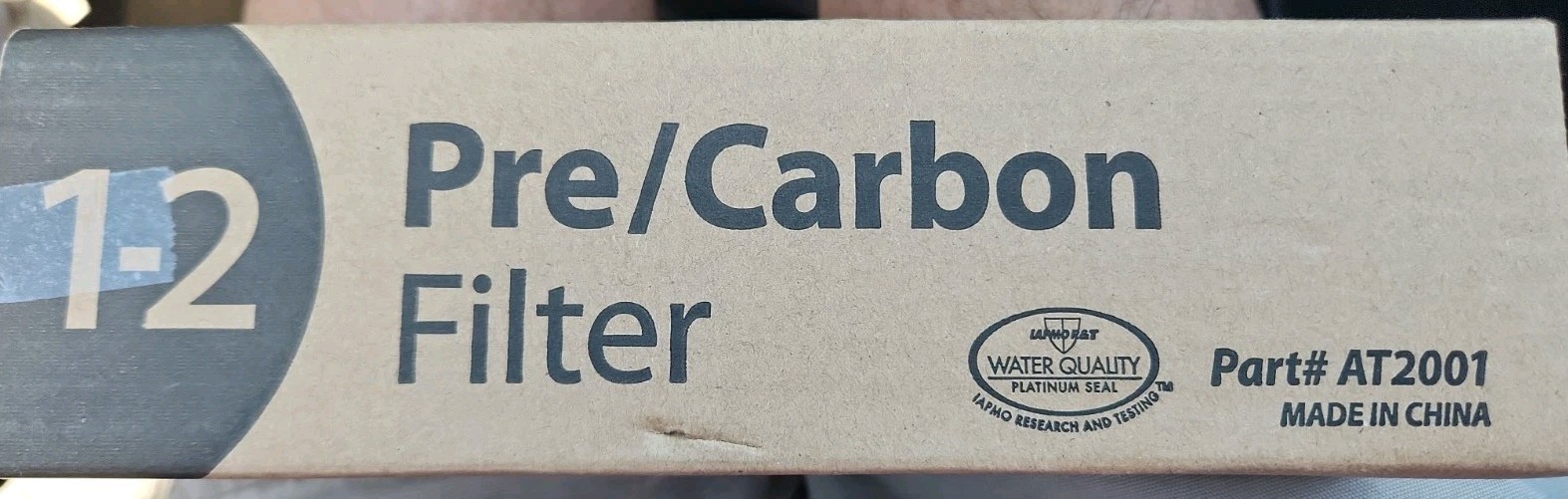 AquaTru AT2001 Pre/Carbon Water Filter Stages 1-2