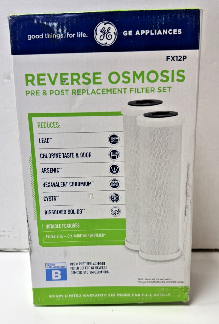 GE FX12P Under Sink Water Filter | Replacement for Reverse Osmosis System | NSF