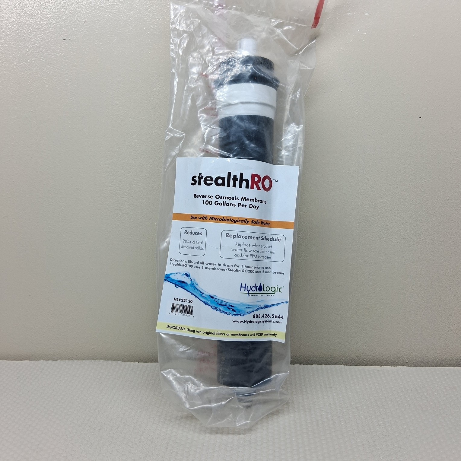Hydro-Logic Reverse Osmosis Membrane Steal 100/200 100 Gal Per Day HL22120