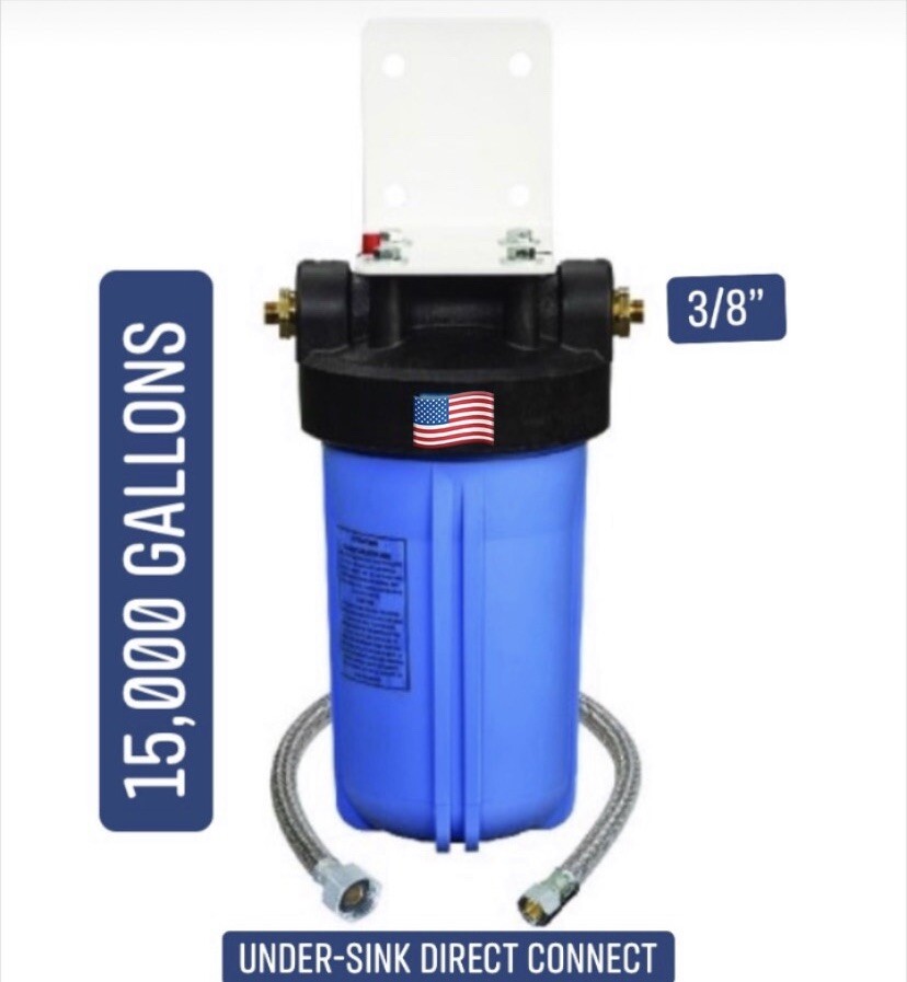 Under sink 6 Stage Direct In-line Drinking Water System USA Made Purifier 3/8