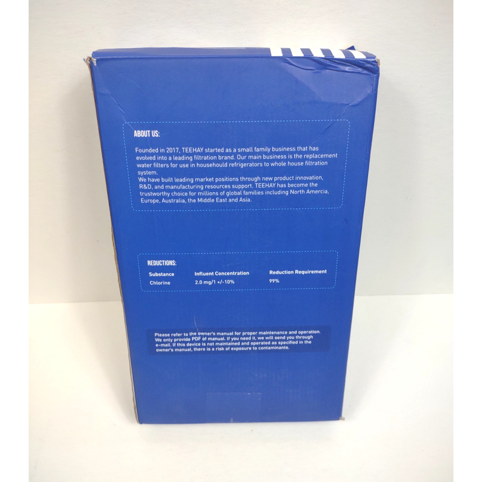 Teehay Refrigerator Water Filter Replacement TH-06 (2 Pack) New Sealed 300 Gal
