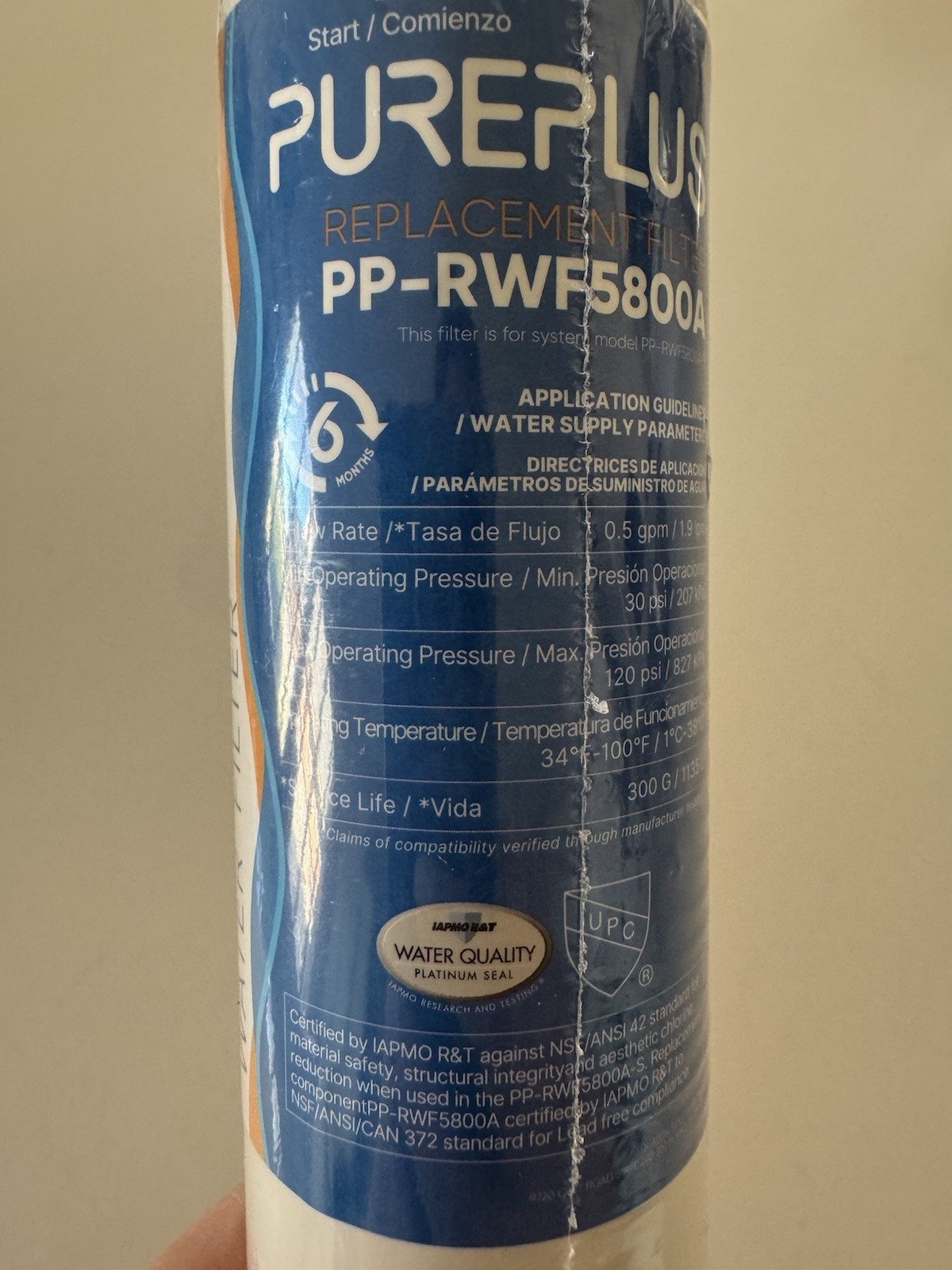 PUREPLUS PP-RWF5800A Refrigerator Water Filter Compatible with Frigidaire -1PACK