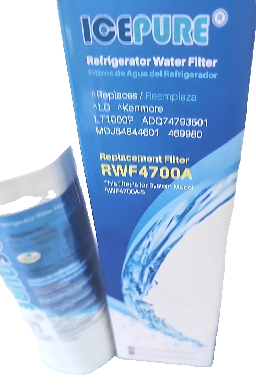 Ice Pure Refrigerator Water Filter Replacement Filter RWF4700A