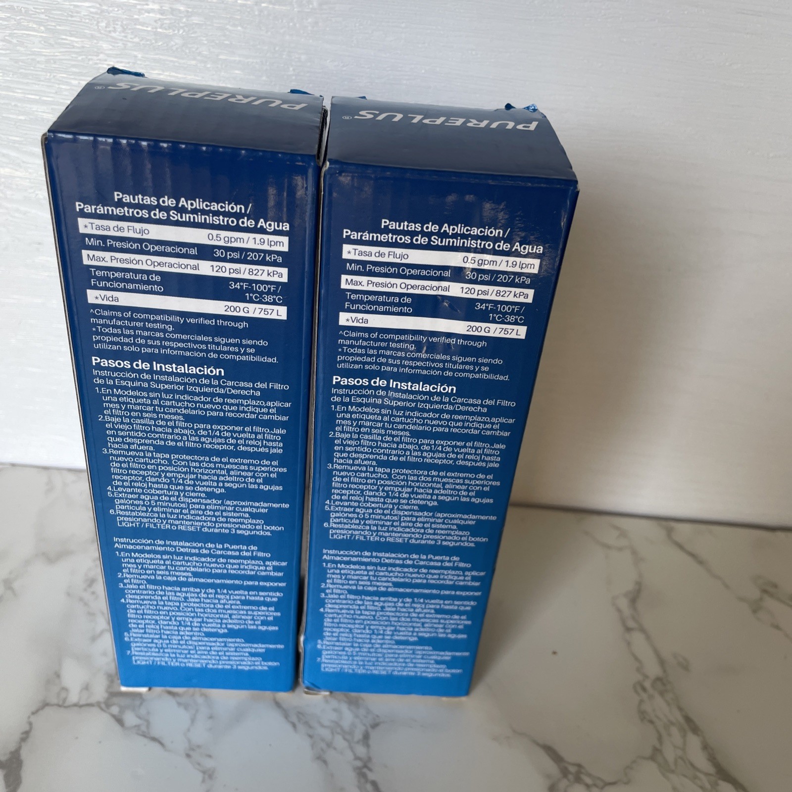 2 NEW Water Filters Refrigerator Pureplus RWF4700AC for model RWF4700AC-S