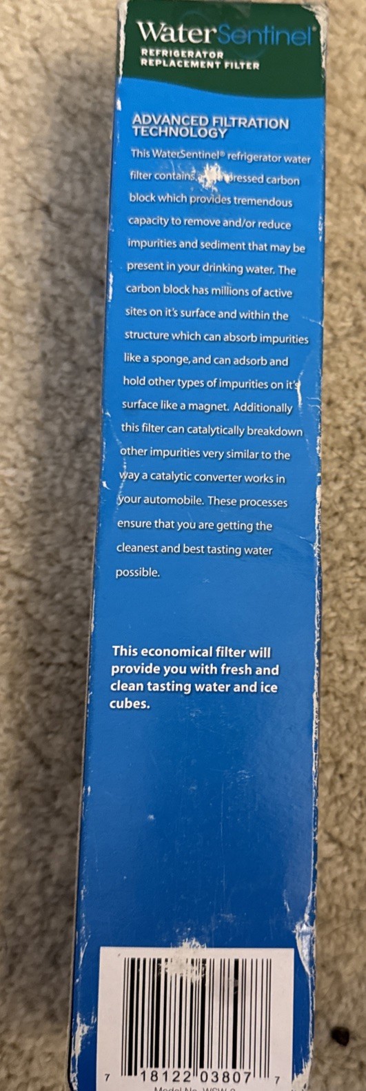 WaterSentinel WSW-2 Refrigerator Replacement Filter for Whirlpool Kenmore