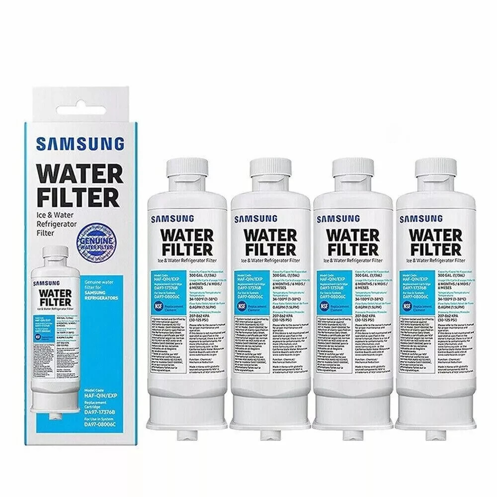 NEW 4 PACK Genuine Samsung DA97-17376B HAF-QIN/EXP REFRIGERATOR Water Filter US