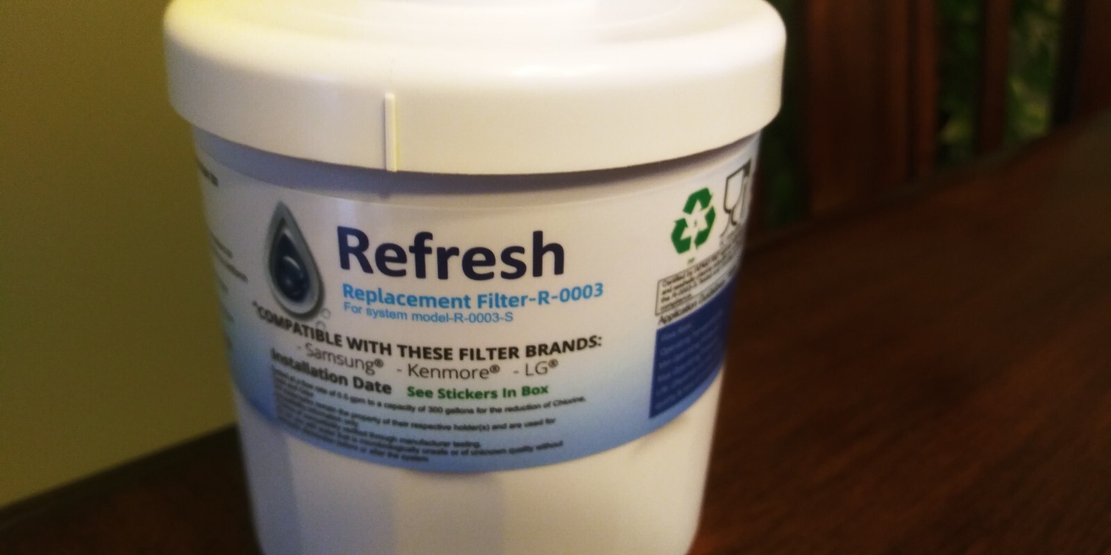 Replacement For Samsung, Kenmore and LG Refrigerator Water Filter – by Refresh