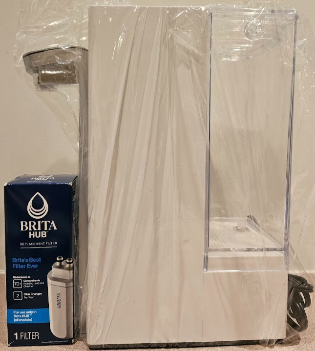Brita Hub Instant Countertop Water Filter System Electric Dispenser With Filter