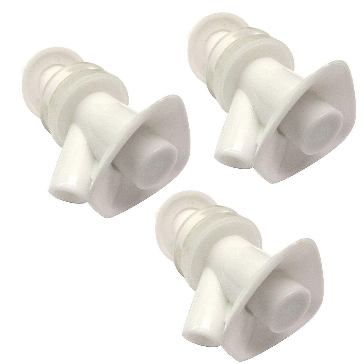 Mountain Water Cooler Spigot for Rubbermaid Gott 3 Count (Pack of 1), 3 White