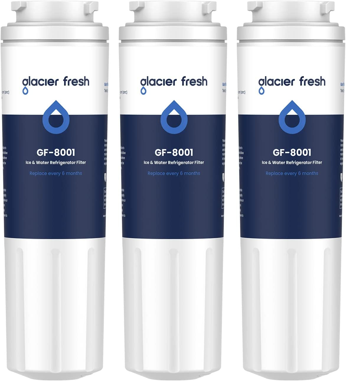 1 2 3 4 Pack EDR4RXD1 UKF8001 Refrigerator Water Filter Whirlpool Maytag Puricle