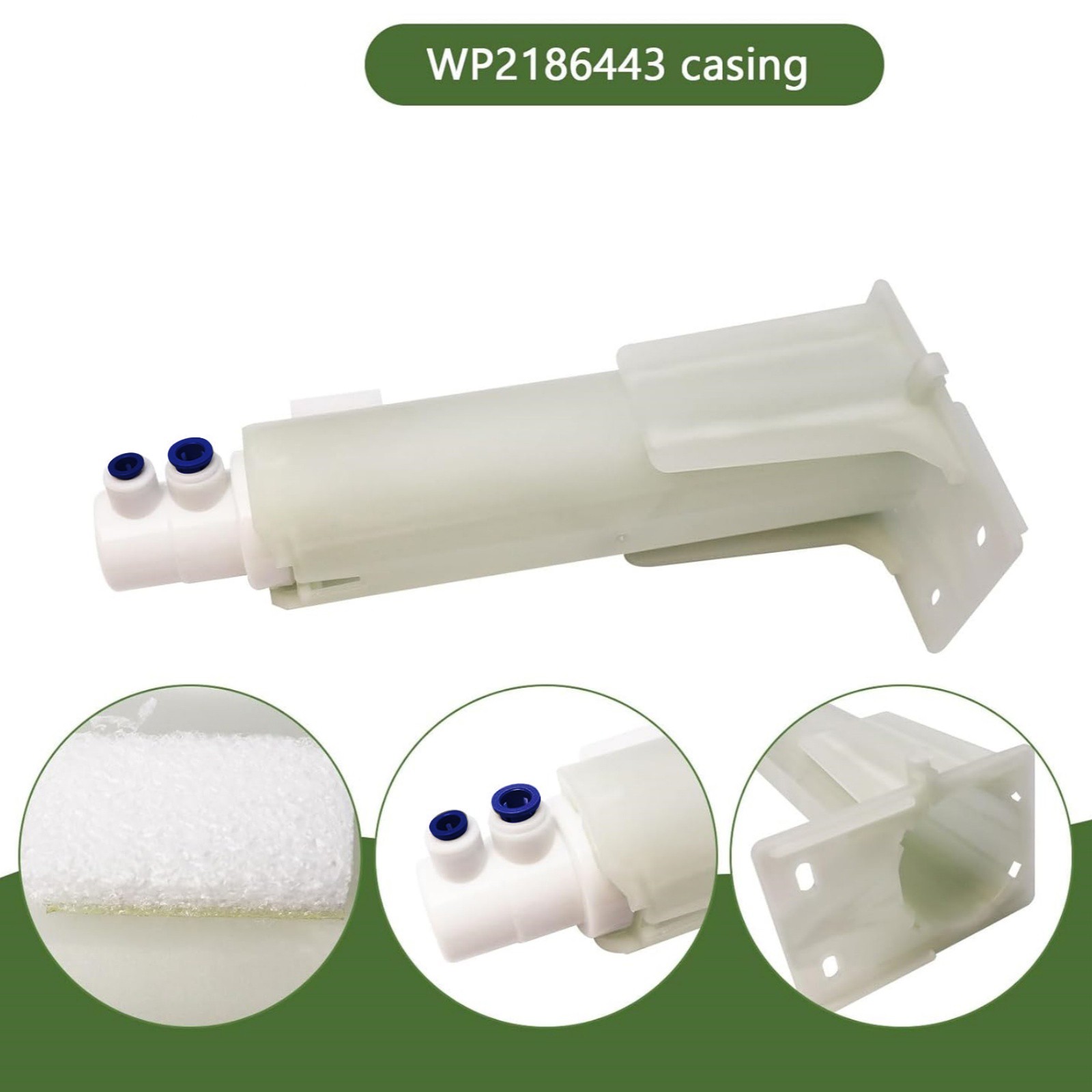 WP2186443 Refrigerator Water Filter Housing For Kenmore Water Filter Connector