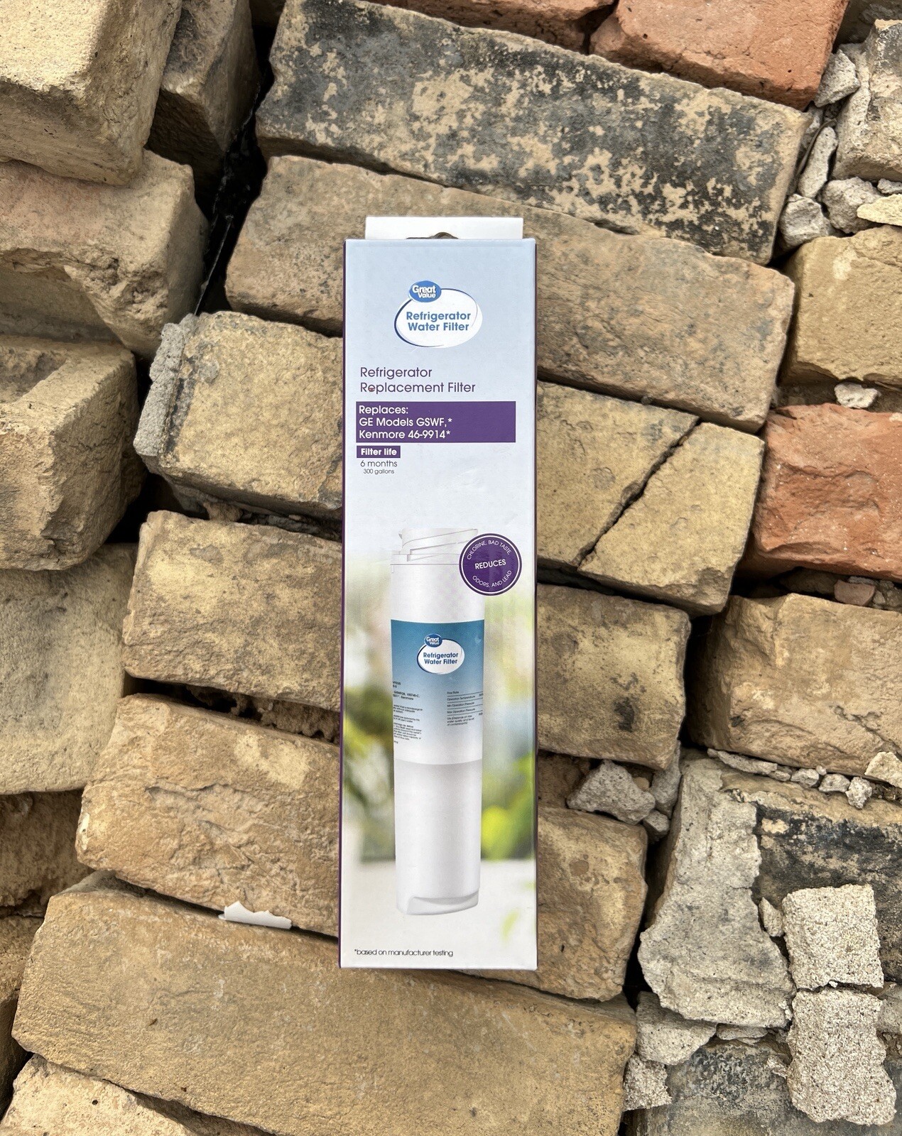 GREAT VALUE Refrigerator Water Filter GVF035 for GE GSWF / Kenmore 46-9914