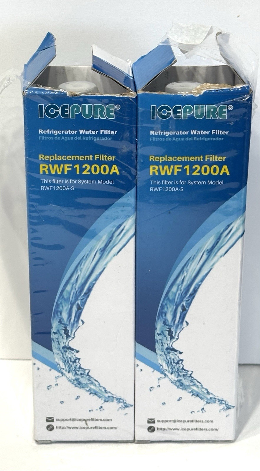 IcePure RWF1200A Replacement Water Filter (2 Pack) NEW Open Box *Ships Free*