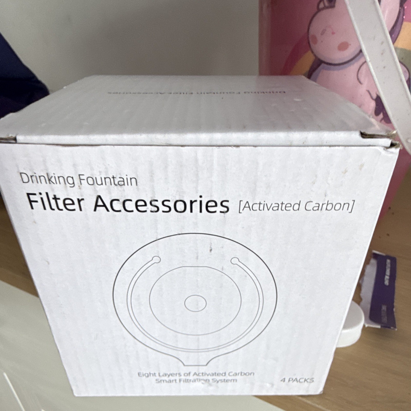 RIZZARI Activated Carbon Water Dispenser Filters 8-Stage 4-Pack White