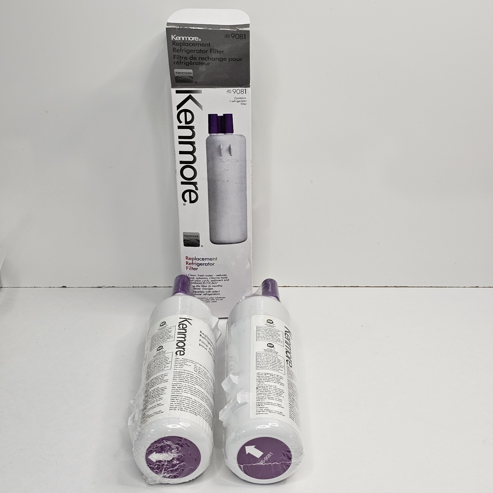 2 Pack Kenmore 469081 Refrigerator Water Filters 9081