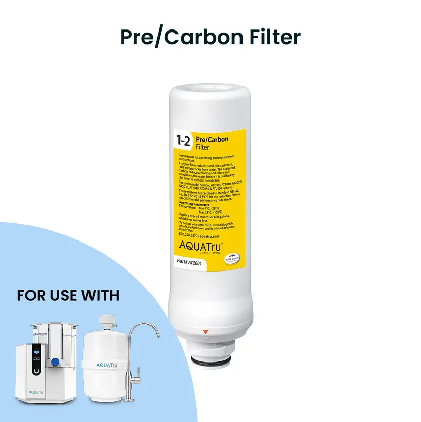 AquaTru Replacement Pre/Carbon Water Filter Stages 1-2 NWB