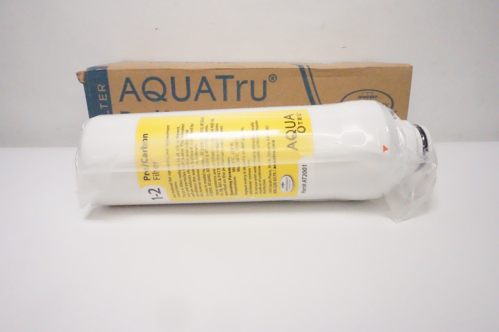 AquaTru Replacement Pre/Carbon Water Filter Stages 1-2 NWB