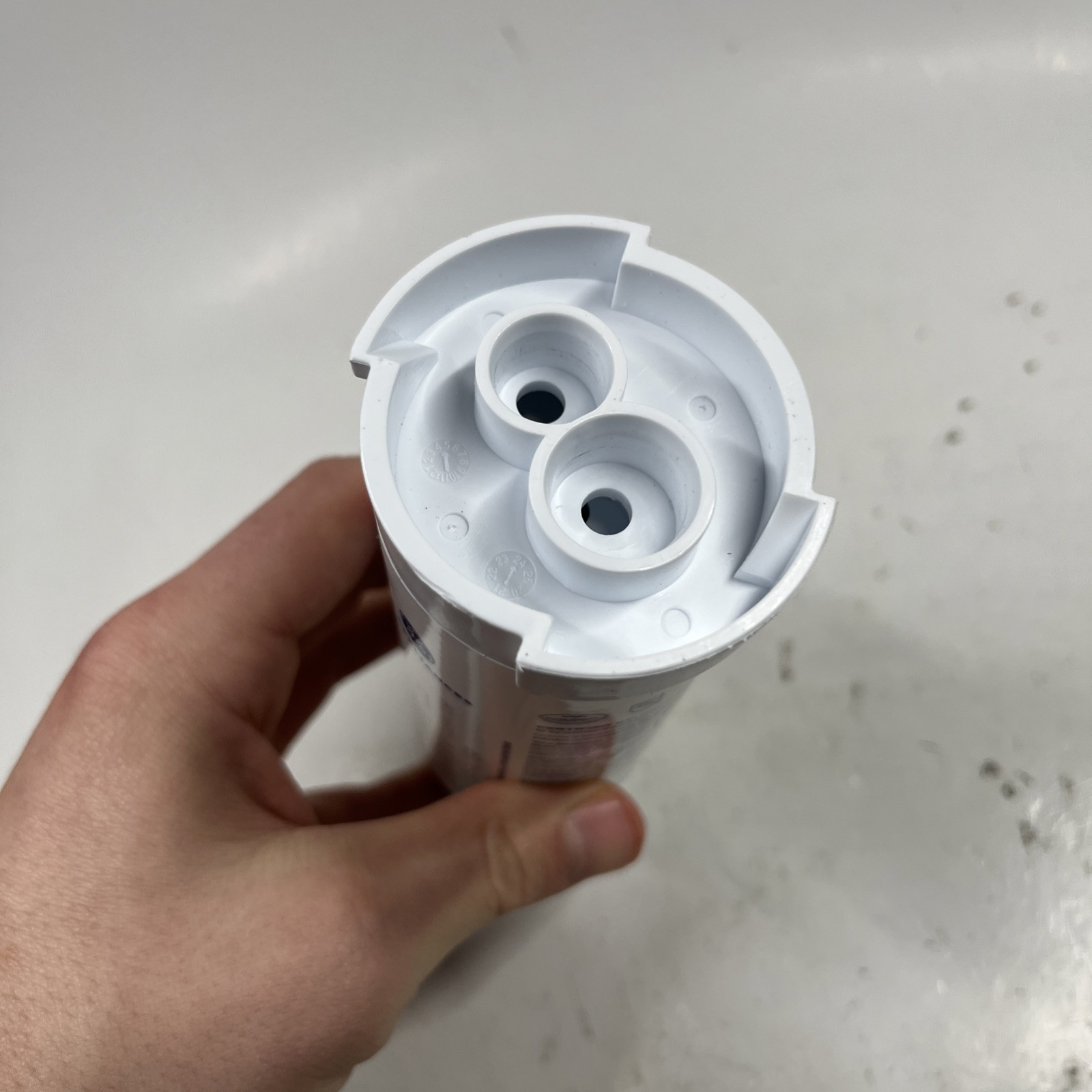 Genuine GE XWFE Refrigerator Water Filter – White OEM original No Chip (No Seal)