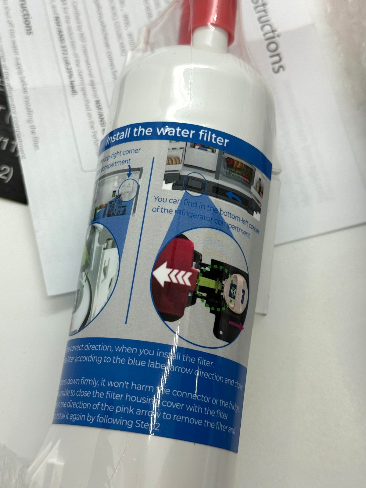 Waterdrop Refrigerator WD-F38 Filter, 6 Pack New Sealed