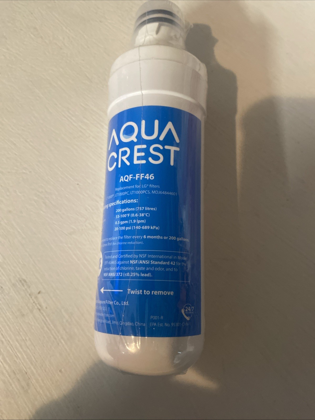 Aqua Crest AQF-FF46 Water Filters – Sealed New