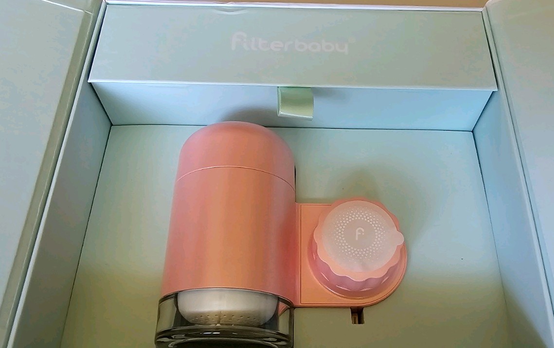 Filterbaby 2.0 Silver Faucet Filter for Skincare NIB Pink