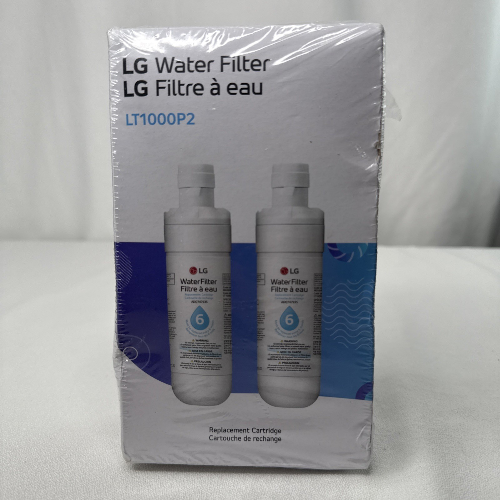 LG LT1000P2 6-Month / 200 Gallon Refrigerator Replacement Water Filter 2 Pack