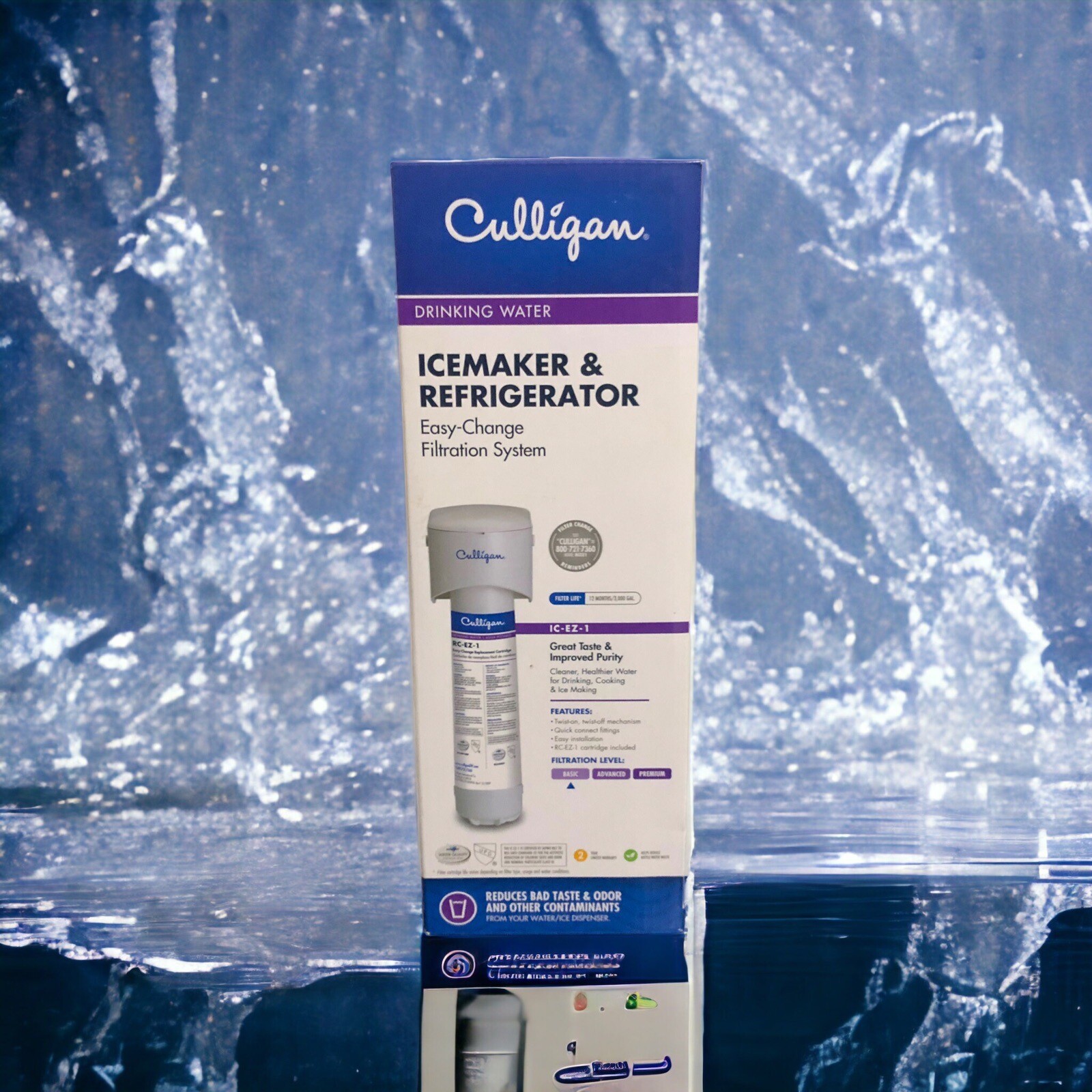 Culligan IC-EZ-1 Basic Ice Maker & Refrigerator Easy Change Filtration System