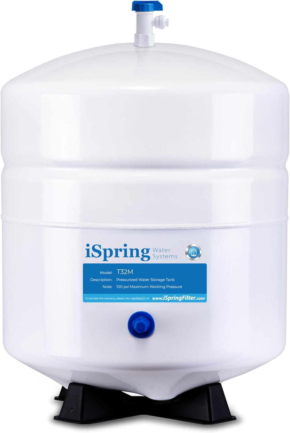 T32M Pressurized Water Storage Tank with Ball Valve for Reverse Osmosis RO Syste