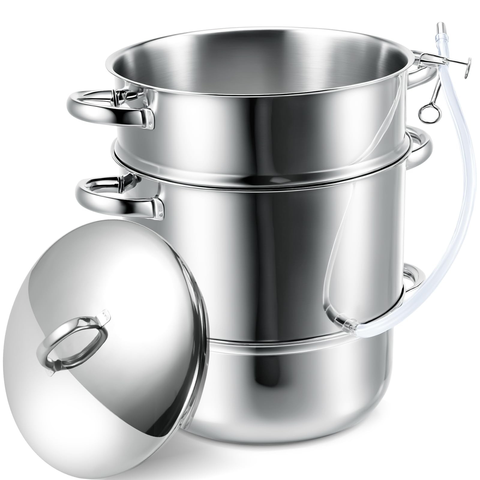 Suclain Stainless Steel Water Distiller, 3 Layers 1.2 Gallon Distilled Machin…