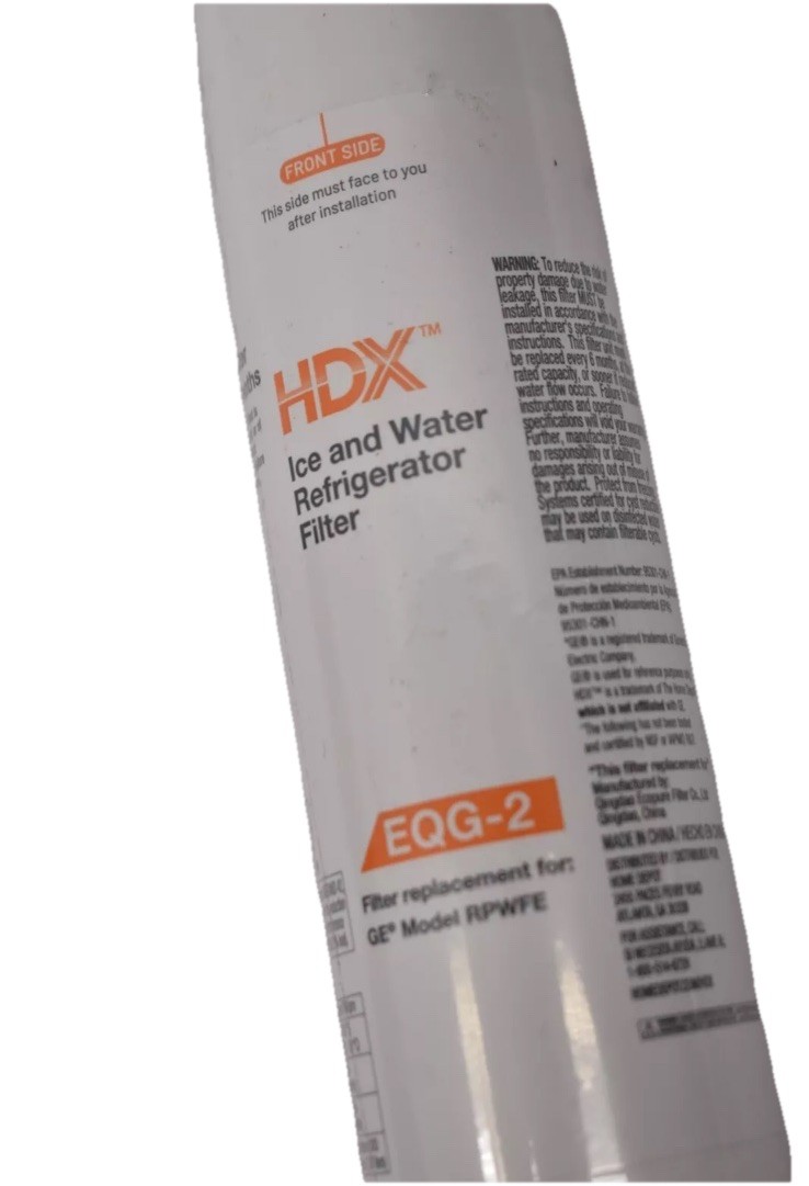 HDX EQG-2 Refrigerator Water Filter Replacement Cartridge For GE Rpwfe New E8