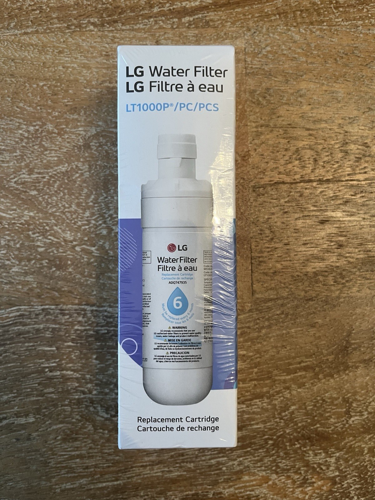 NEW LG Water Filter Replacement Cartridge LT1000P/PC/PCS Genuine OEM SEALED