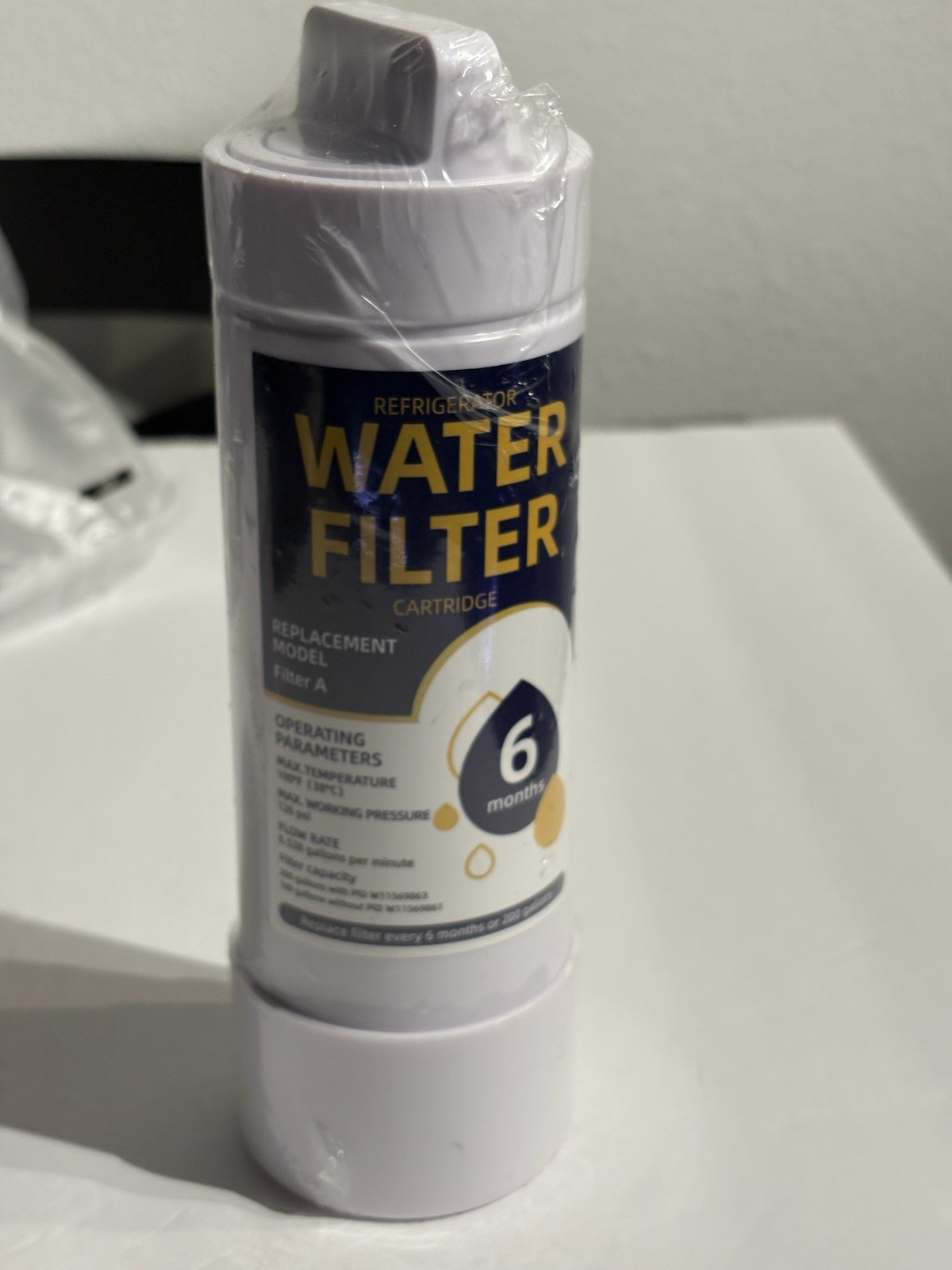 Refrigerator Water Filter Cartridge Filter A Replacement – 6 Month / 200 Gallon